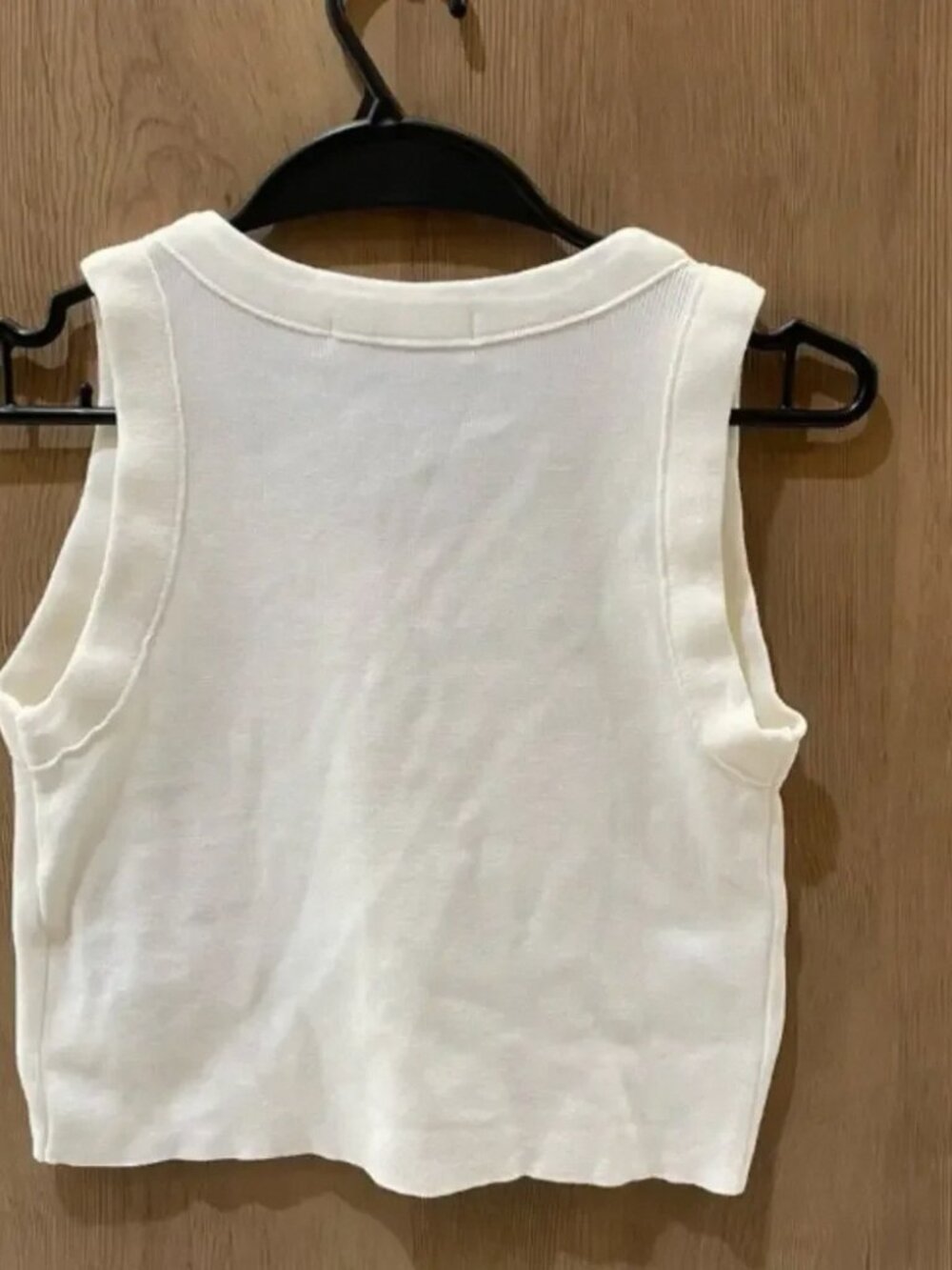🌈Miu Miu🌈White Embossed Logo Tank Top - Picture 3 of 6